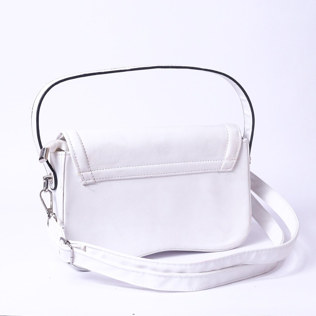 Charles & Keith White Mini Shoulder Bag - Image 2