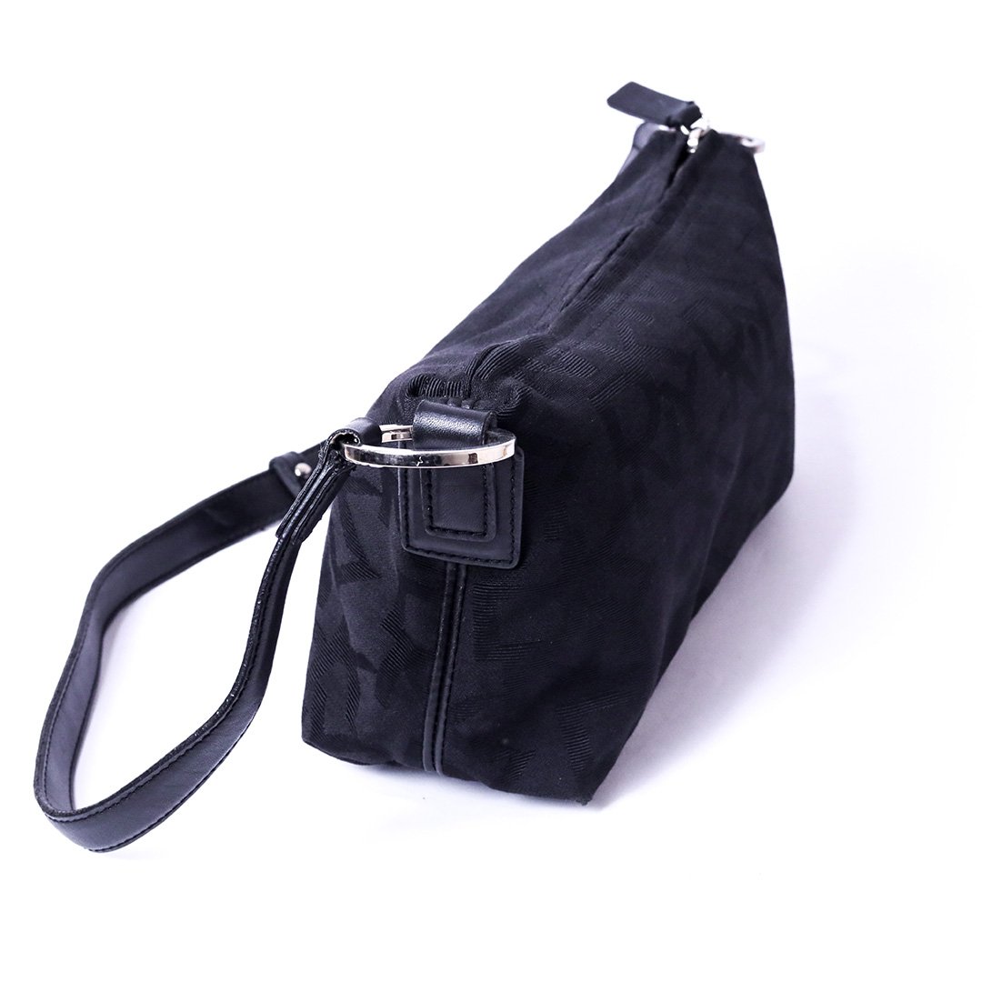 Black Textured Shoulder & Hand Bag - Image 3