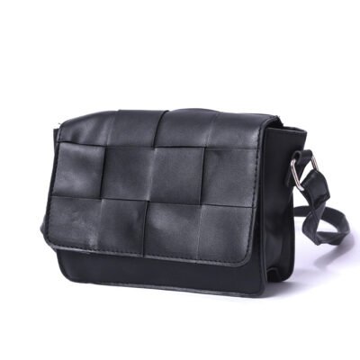 Women Woven Leather Crossbody Bag