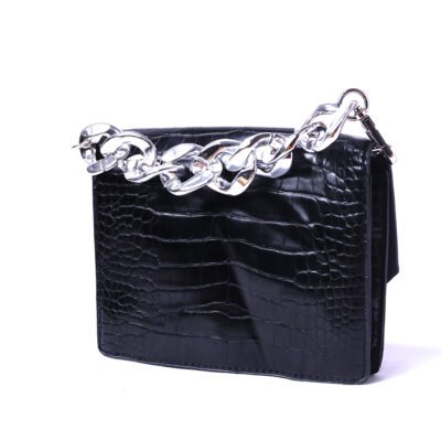 Black Chain Crossbody Bag