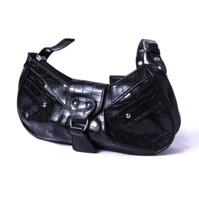 Croc Effect Shoulder Bag