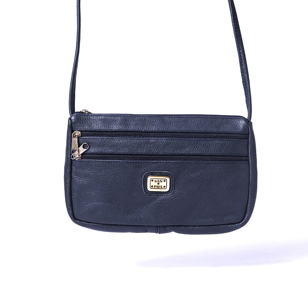 San Piel Black Crossbody Bag