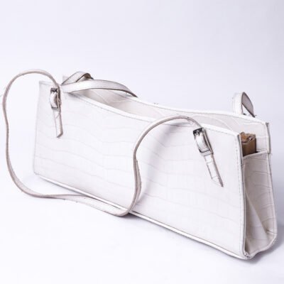 Women Croc-Embossed Shoulder Bag