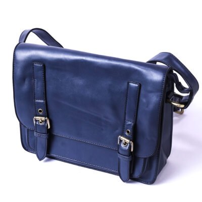 Women’s Crossbody Satchel Bag – Navy Blue