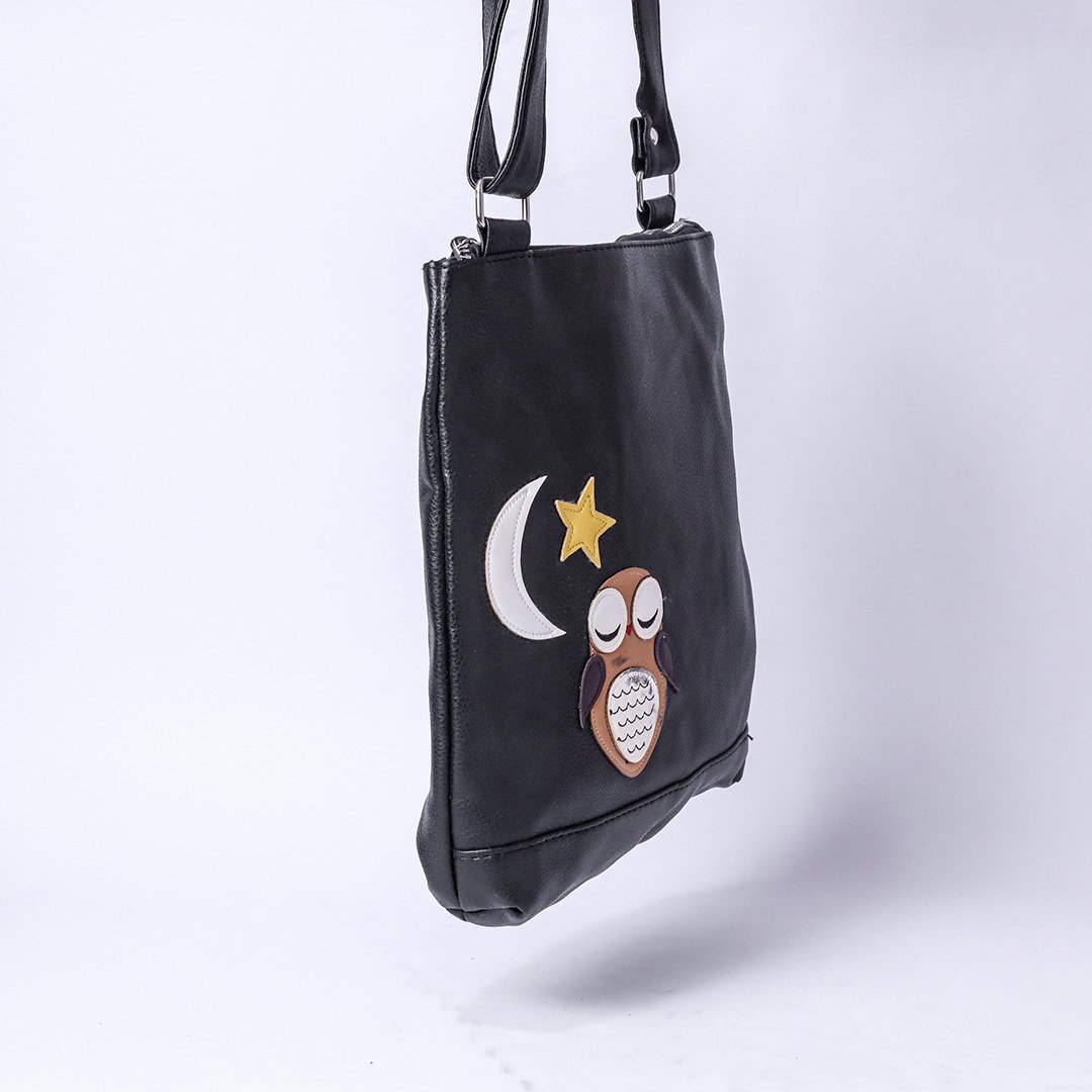 Black Owl Shoulder Bag - Image 3