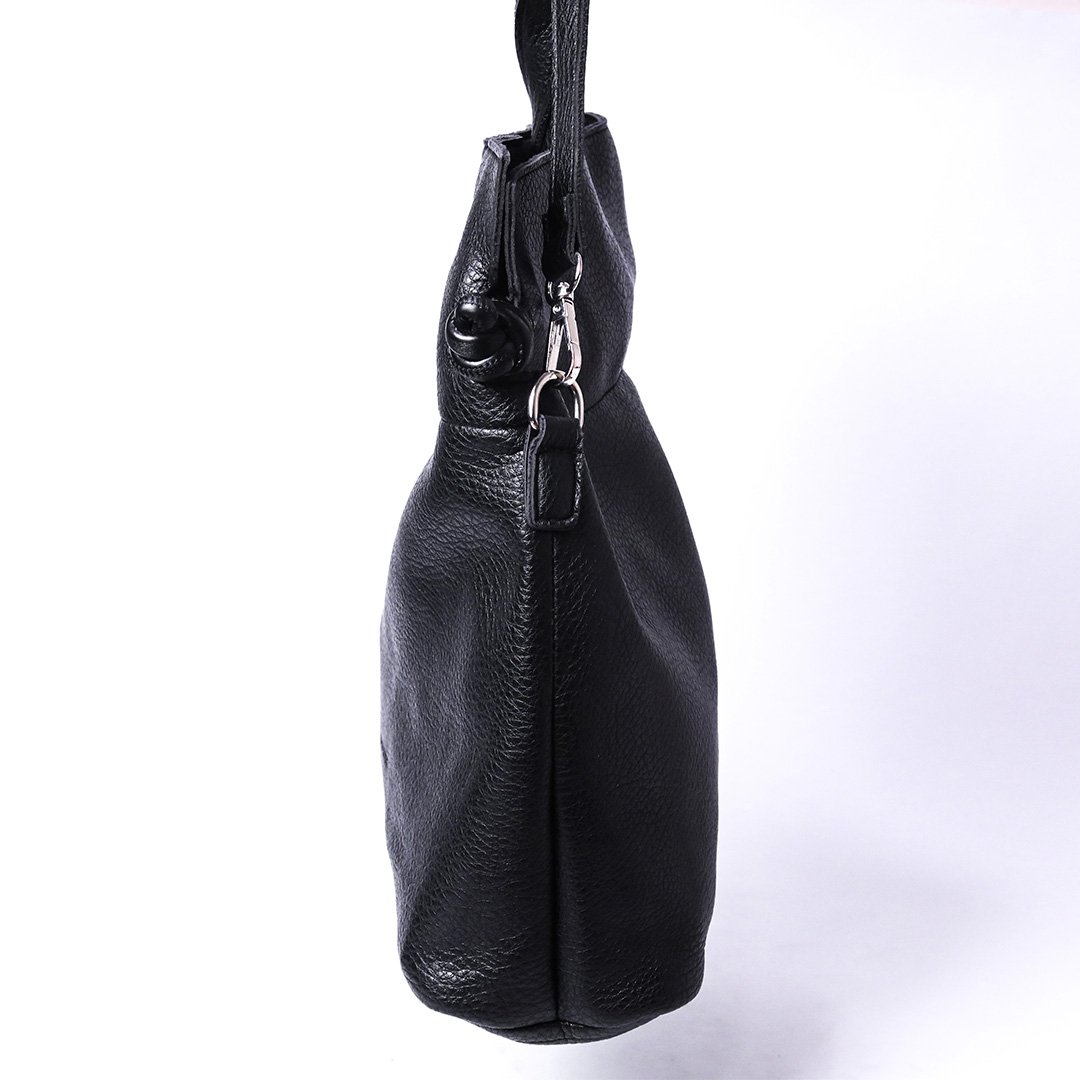 Claudia Canova Black Tote Crossbody Bag - Image 2