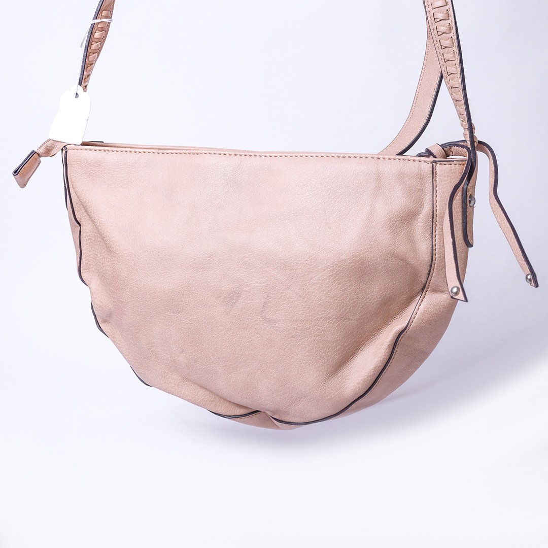Beige Embroidered Crossbody Bag - Image 3