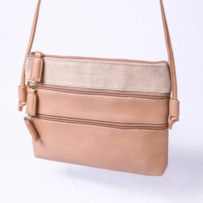 Michelle Andersen Beige Crossbody Bag