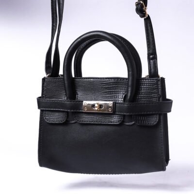 Black Mini Top Handle Crossbody Bag