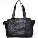 Pure Luxuries London Women’s Leather Shoulder Tote Bag – Black