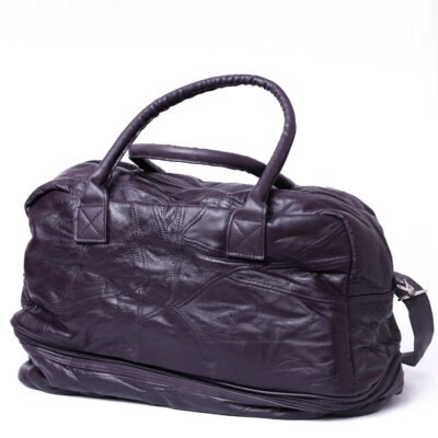 Dark Brown Leather Travel Bag