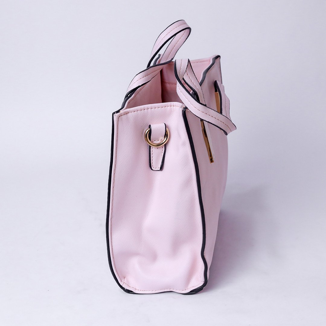 Pink Structured Tote Bag - Image 2