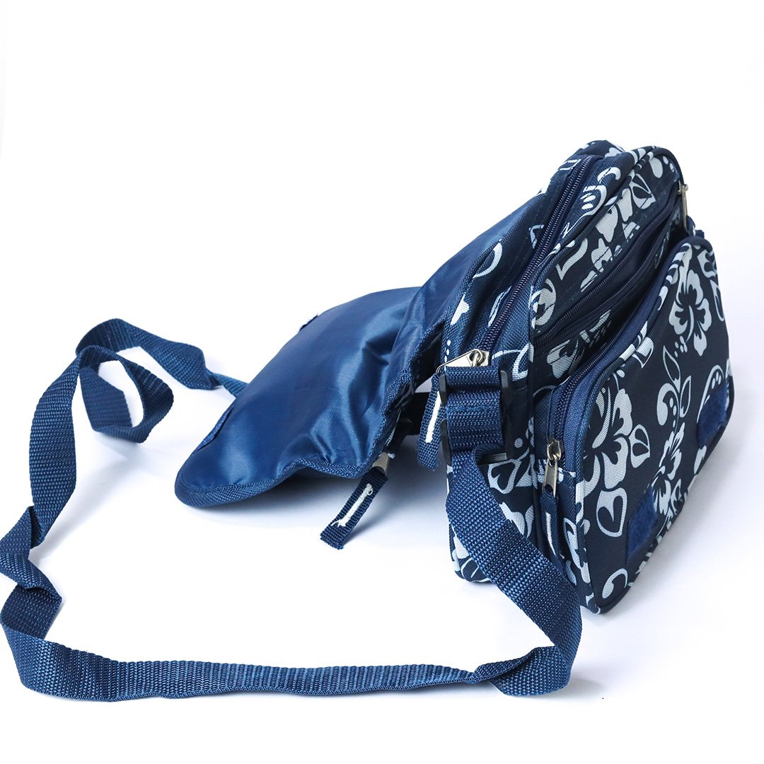 METRO Women’s Floral Crossbody Bag – Blue - Image 4