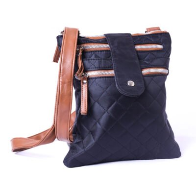 Quilted Women’s Crossbody Bag with Double Zip