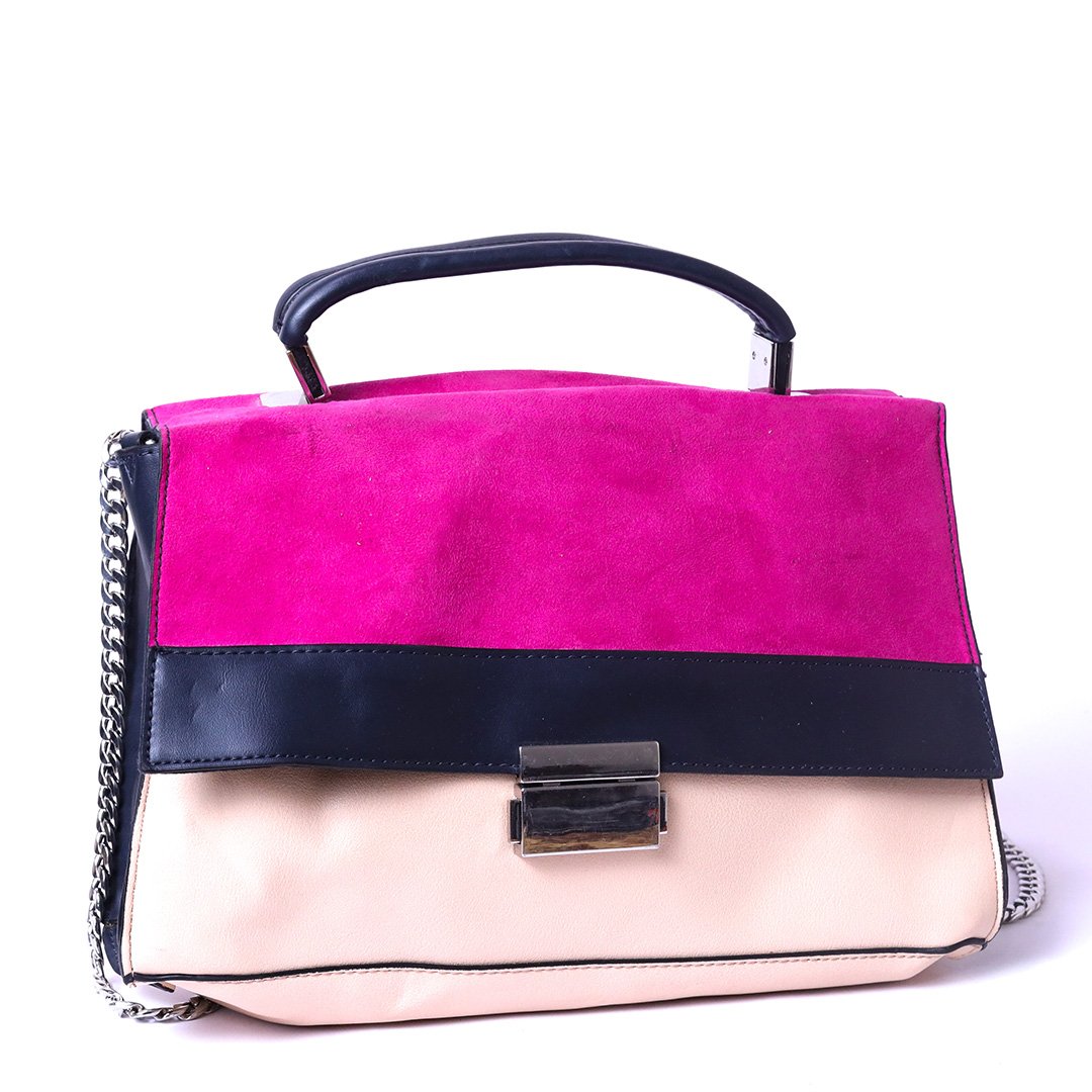 Color Block Women’s Top Handle Crossbody Bag