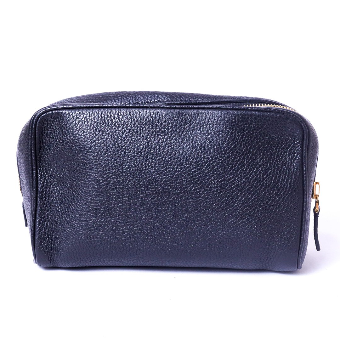 Premium Leather Toiletry & Cosmetic Pouch - Image 2