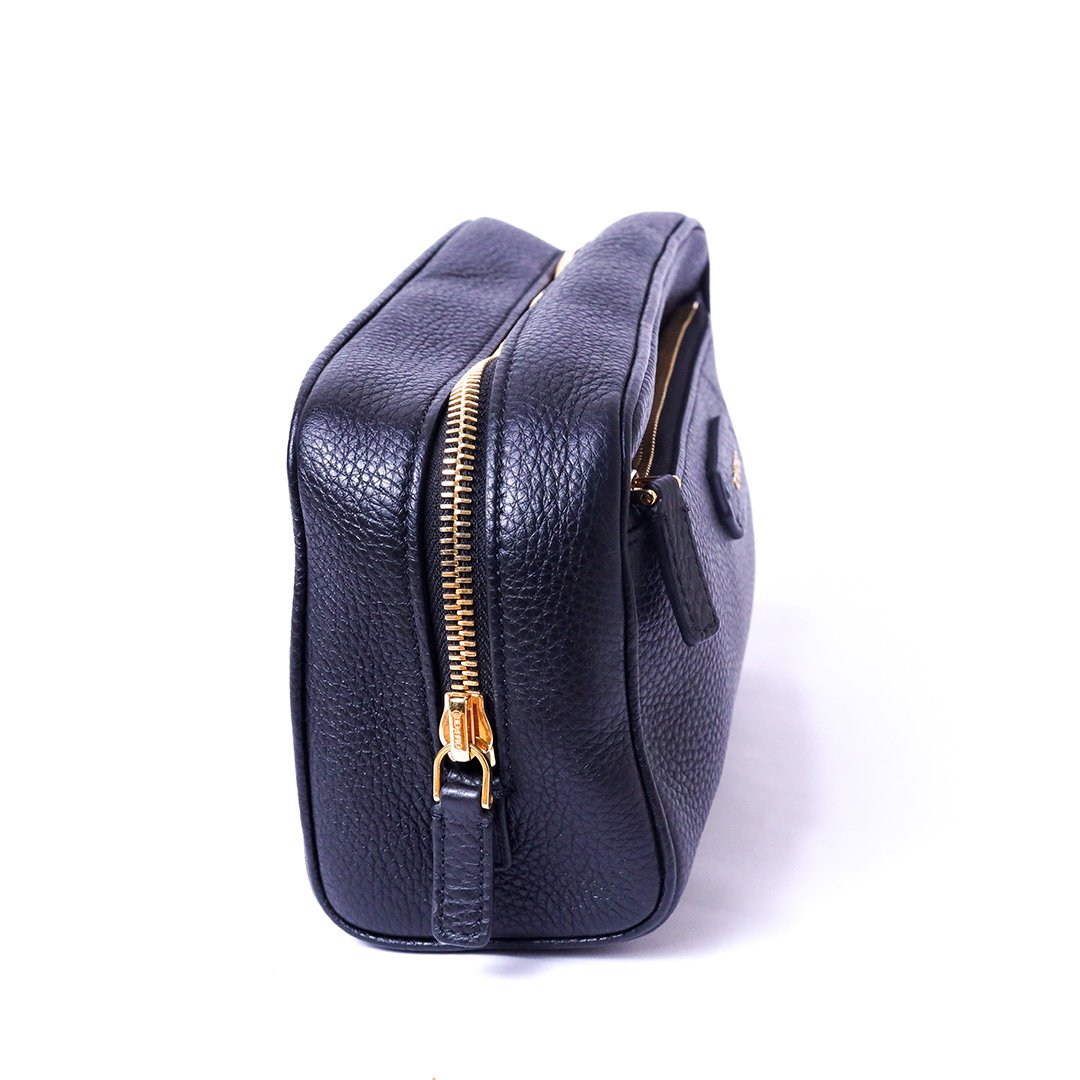 Premium Leather Toiletry & Cosmetic Pouch - Image 3