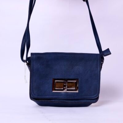 Navy Classic Flap Crossbody Bag
