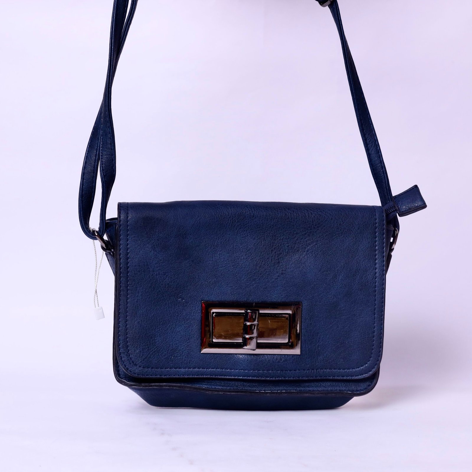 Navy Classic Flap Crossbody Bag