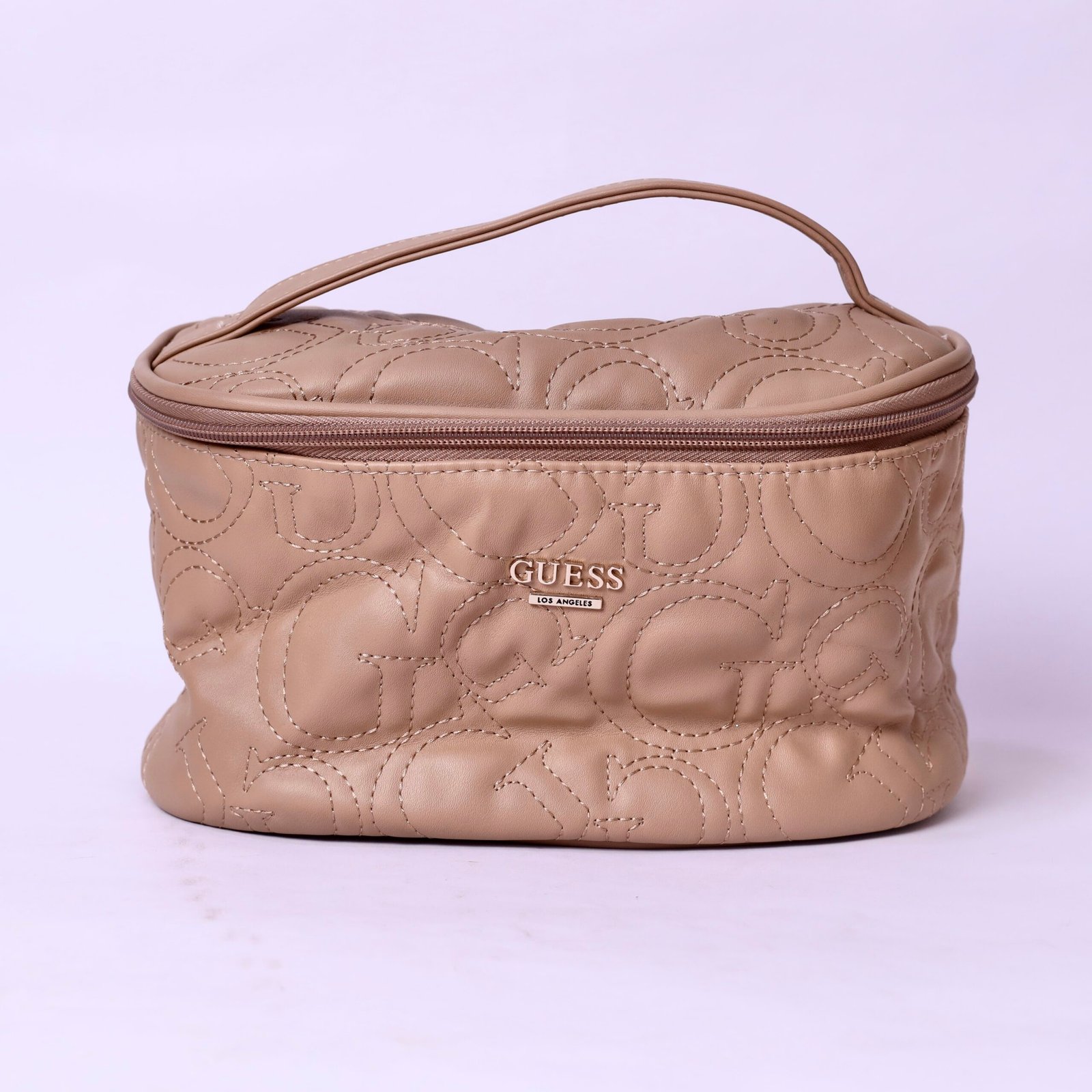 GUESS Quilted Logo Vanity Bag