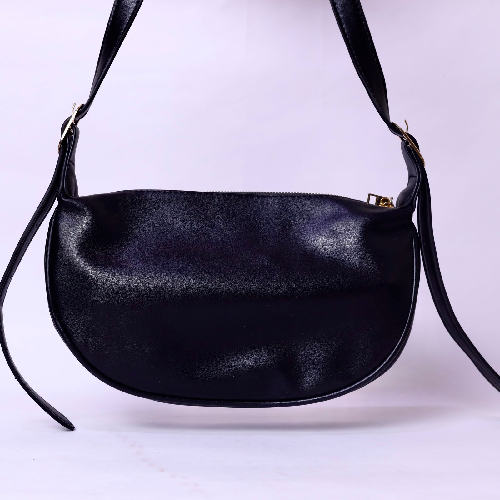 Black Minimal Shoulder Bag