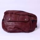 Burgundy Leather Waist Bag