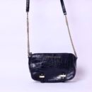 KURT GEIGER Croc-Embossed Chain Crossbody BagKURT GEIGER Croc-Embossed Chain Crossbody Bag