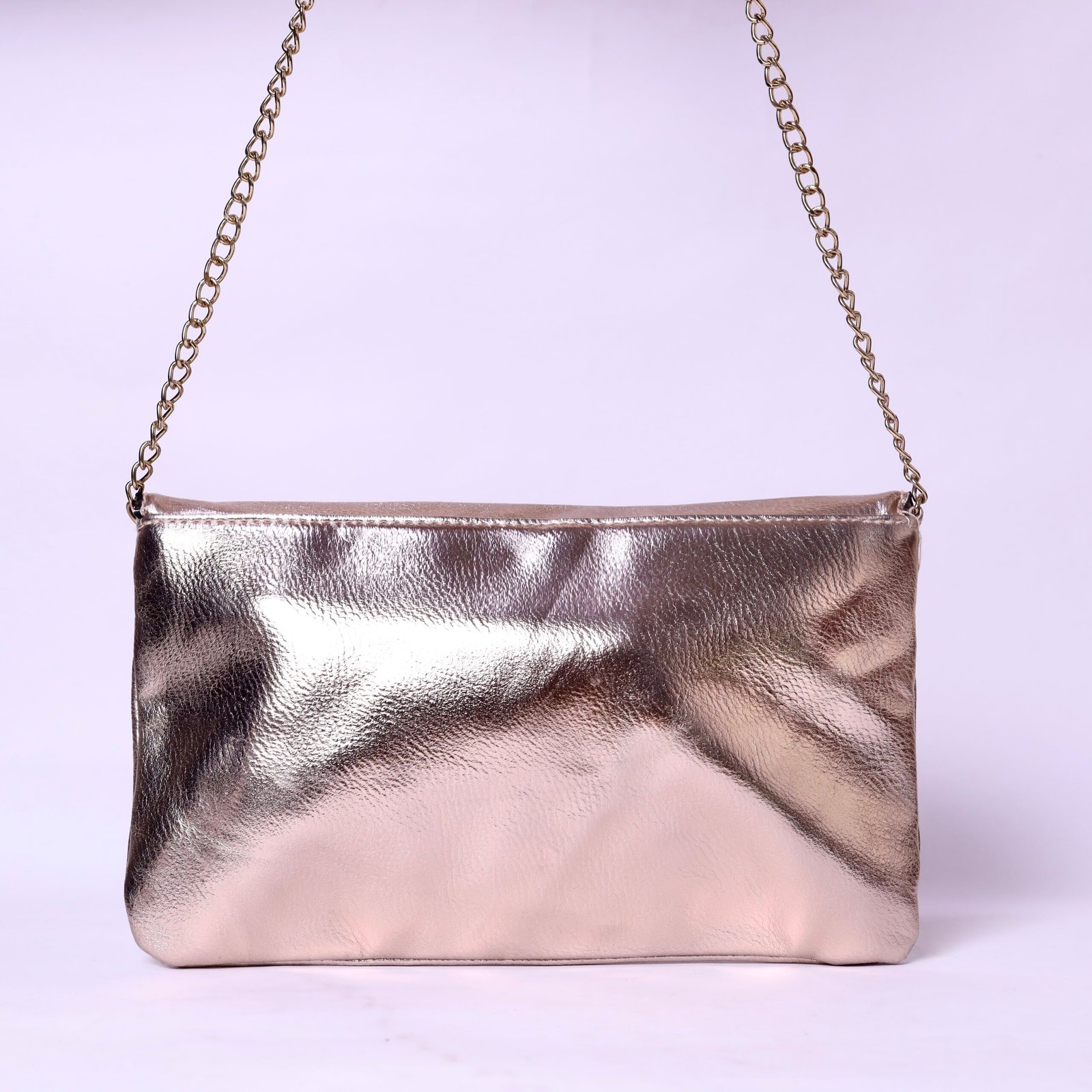 Rose Gold Metallic Envelope Bag - Image 3