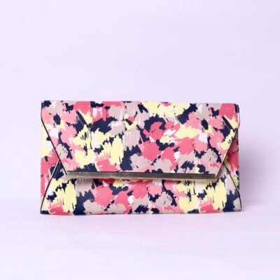 Floral Envelope Clutch Bag