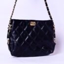 Black Quilted Chain Shoulder Bag