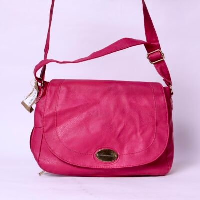 Nathalie Andersen Pink Leather Crossbody Bag