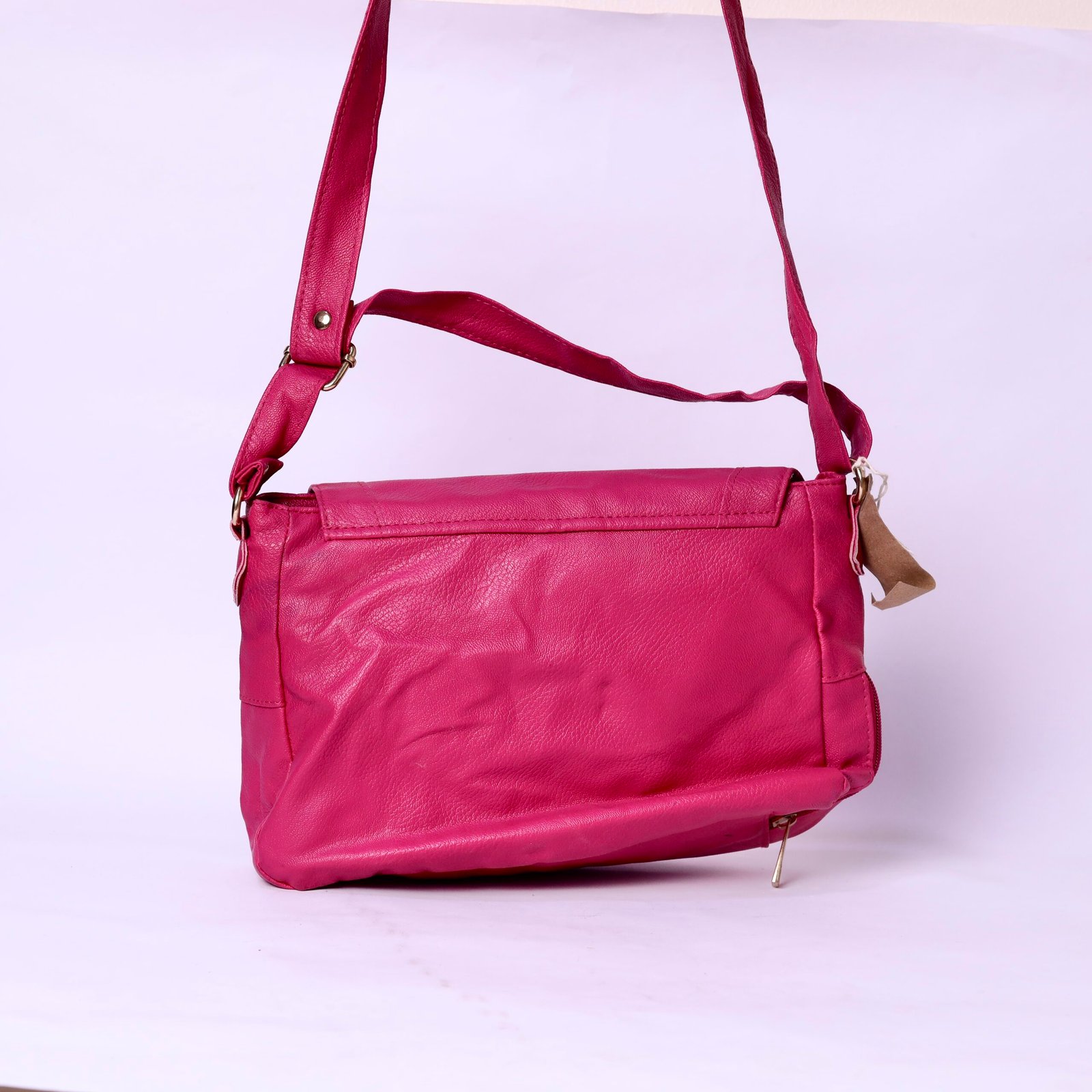 Nathalie Andersen Pink Leather Crossbody Bag - Image 3